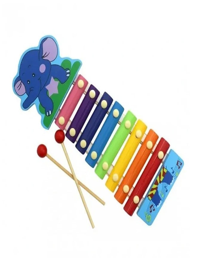 سمونيو لعبة موسيقية خشبية على شكل إكسيليفون من سمونيو مع عصي لتعليم الأطفال في مرحلة ما قبل المدرسة، (تصميم راندون) - Image 1